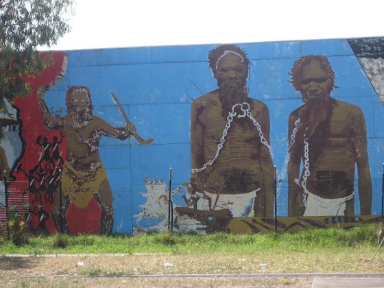 Aboriginal mural , victoria