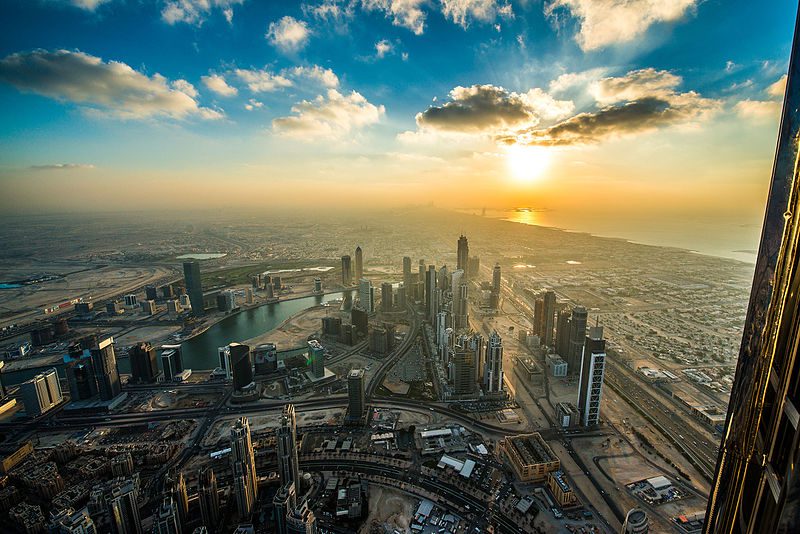 Dubai Sunset from Burj Khalifa