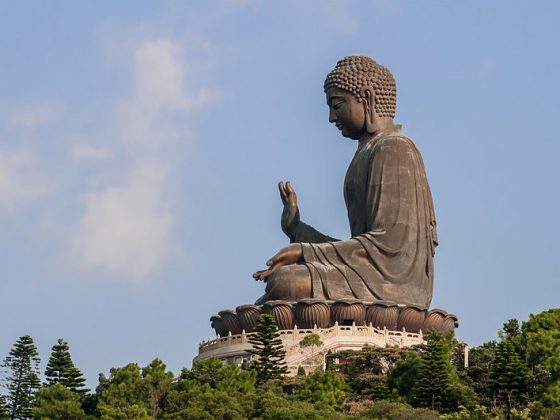 Tian Tan Buddha, Big Buddha at Ngong Ping , Lantau Island, in Hong Kong.