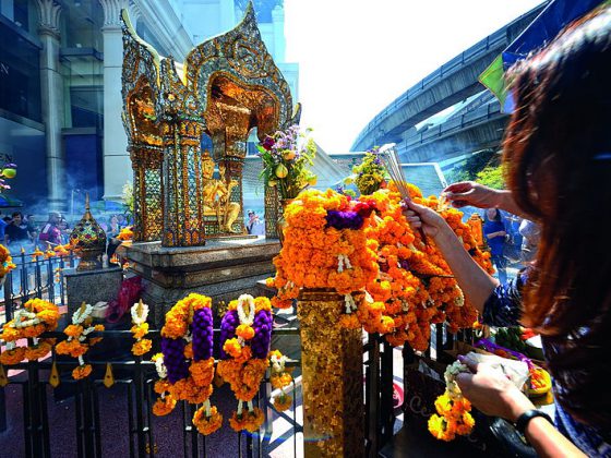 Erawan Shrine, also called “Phra Prom Erawan” , Bangkok