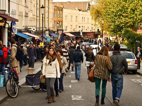 Home of the famous antique market in Notting Hill, London