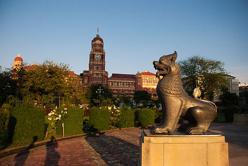 Mahabandoola Park and High Court, Yangon