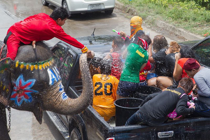 Songkran | Image Credit: JJ Harrison (jjharrison89@facebook.com), Songkran 13 - Ayutthaya, CC BY-SA 3.0