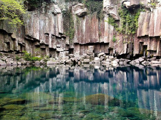 Jeju Island | Image Credit: Joycekim77, Chunjeyeon Waterfall Jeju Island- 천제연폭포, CC BY-SA 3.0